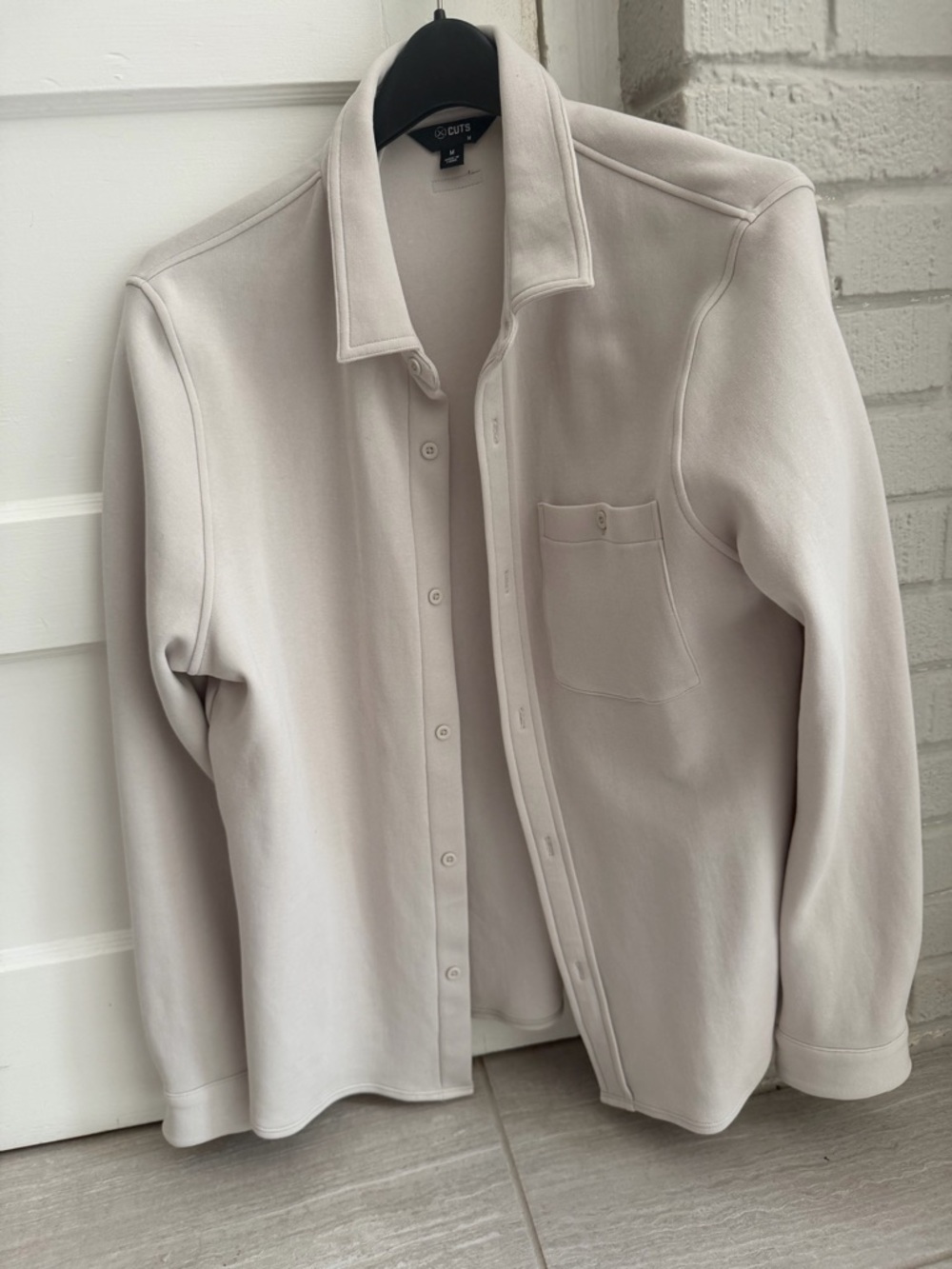 Cuts Hyperloop Overshirt, Medium, Ivory